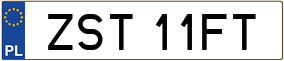 Trailer License Plate